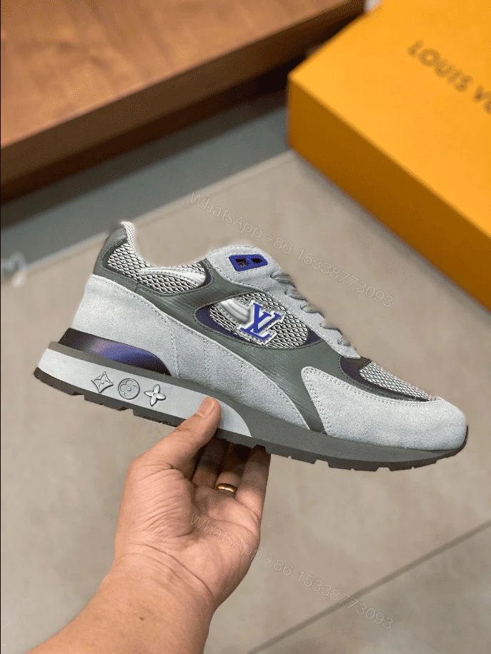 View 7 of LOUIS VUITTON RUN AWAY SNEAKERS IN GREY AND PURPLE – LSVT358