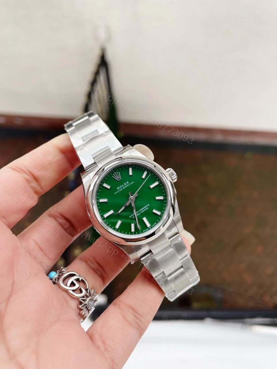 View 2 of EWF Factory 1:1 Rolex Oyster Perpetual 31mm 277200 Best Edition GREEN Dial