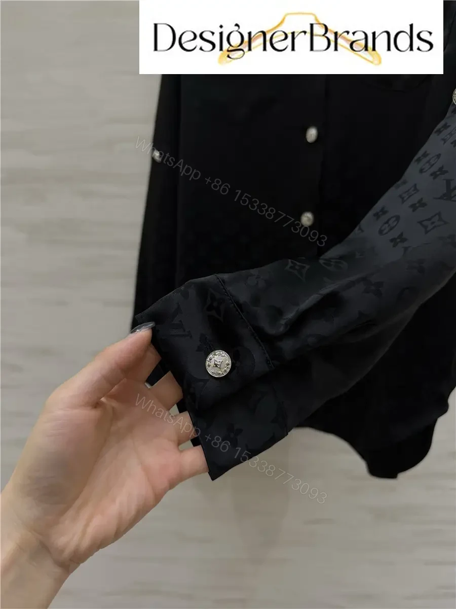 View 9 of Louis Vuitton Black Silk Jacquard Shirt