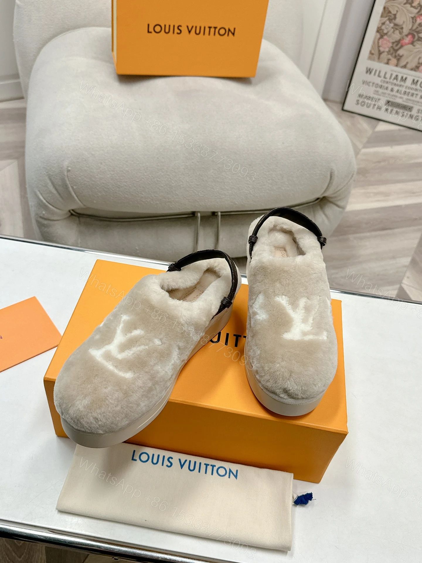 View 5 of LOUIS VUITTON ASPEN COMFORT CLOG LIGHT BEIGE