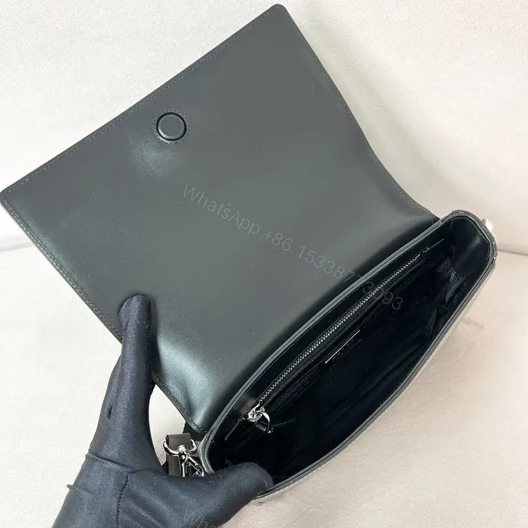 View 3 of Compact Prada-Inspired Crossbody & Wallet Duo with Saffiano Leather