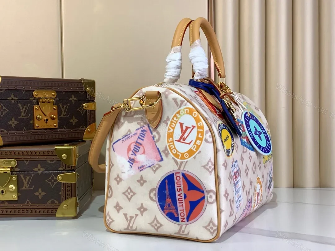 View 4 of Bold Patchwork Luxury Tote Bag - Iconic Travel Style
