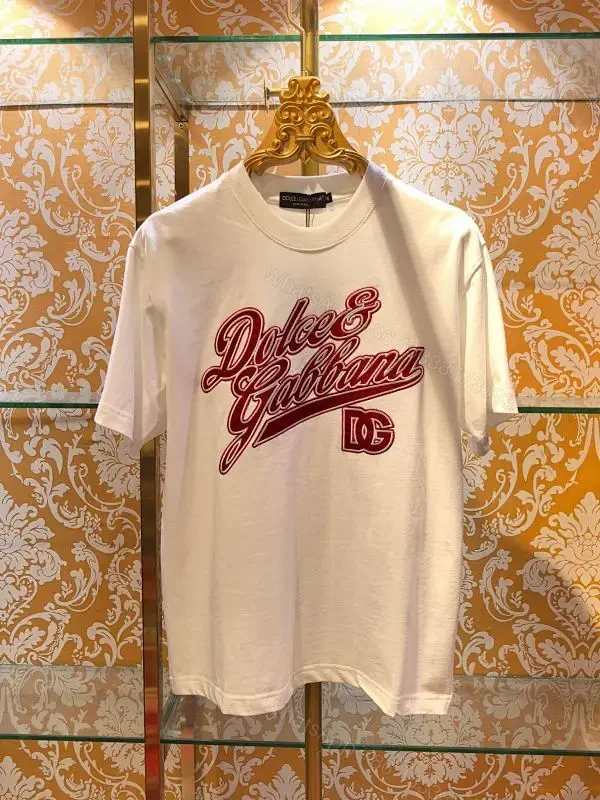 White Cotton Graphic Tee - Bold Script Logo, Luxury Streetwear — view 1