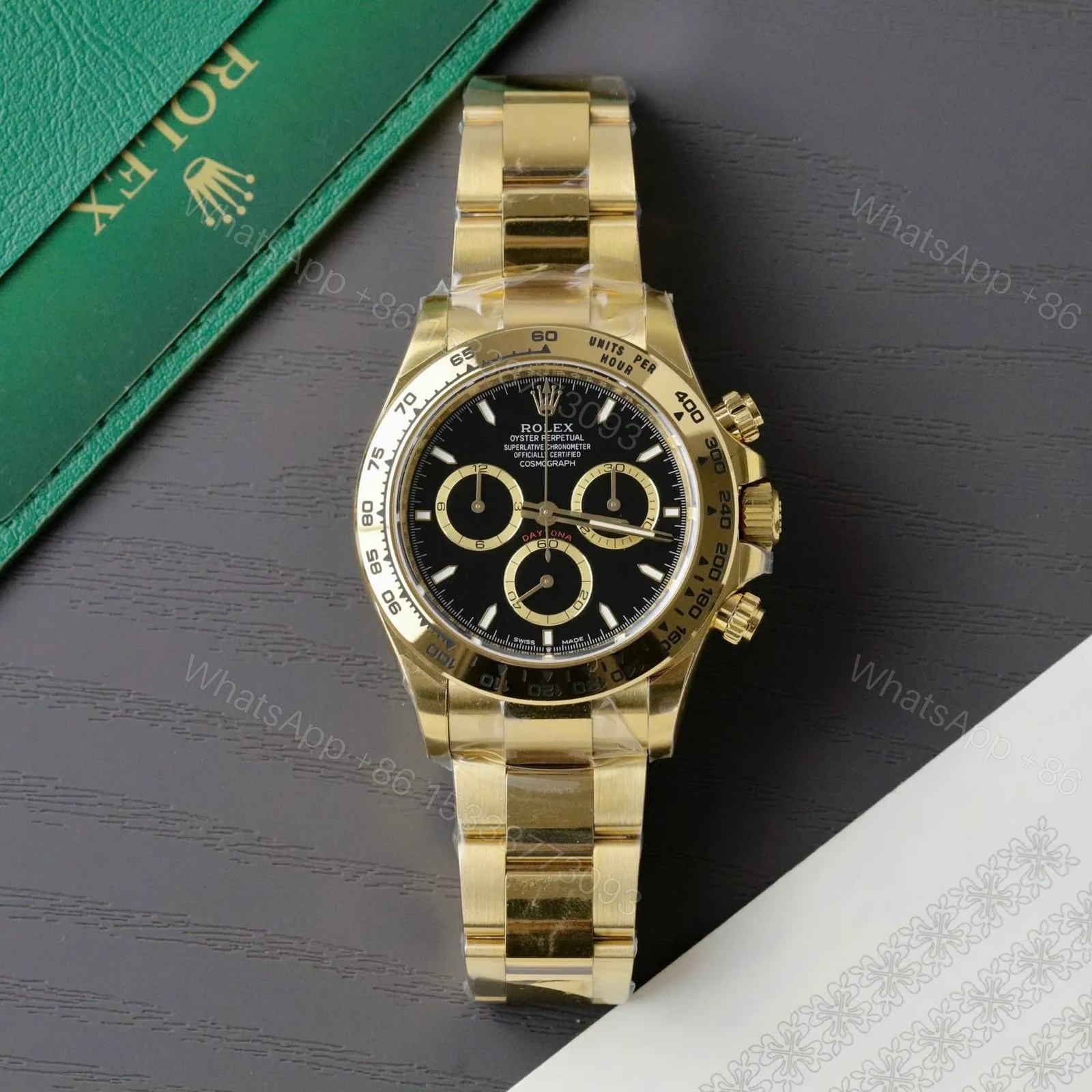 View 2 of Replica Rolex Daytona Black Dial 116528