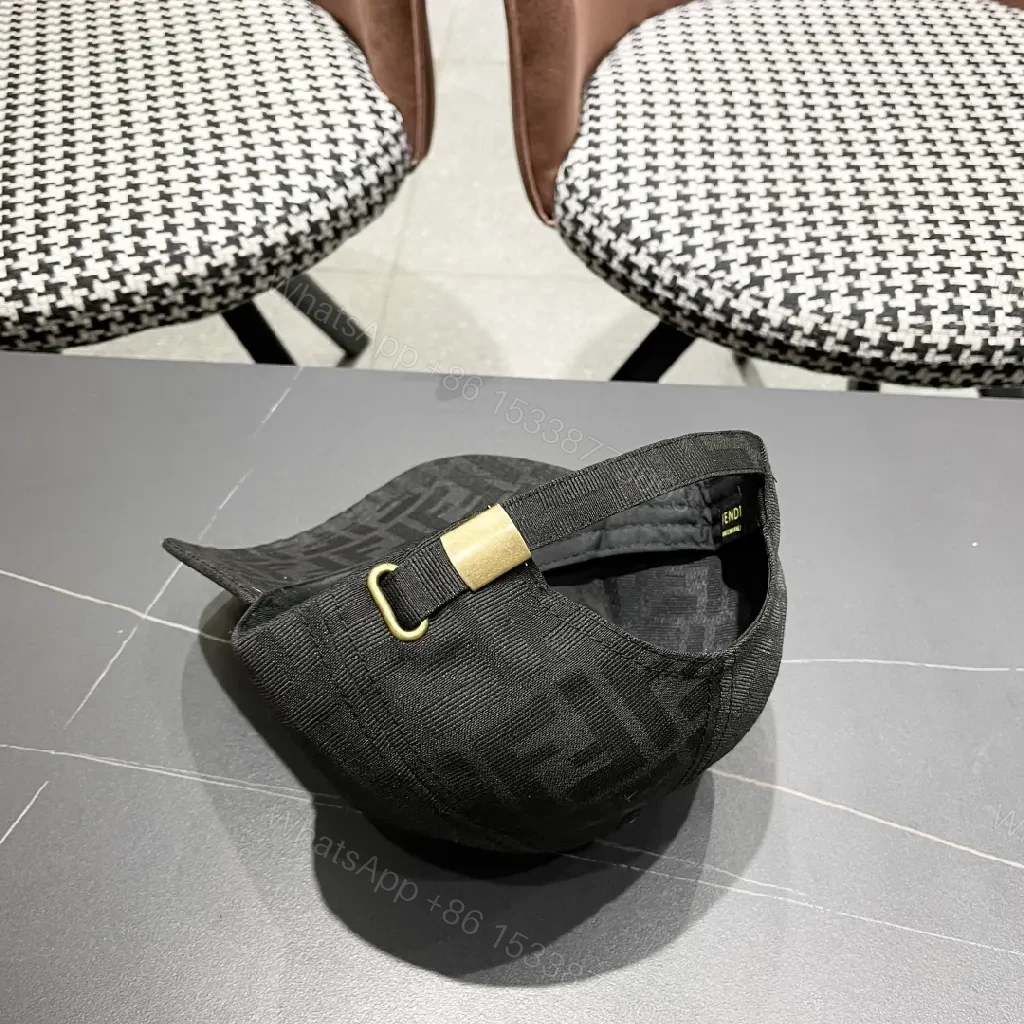 View 10 of Monochrome Monogram Cap: Textured Luxe, Adjustable Front Cap