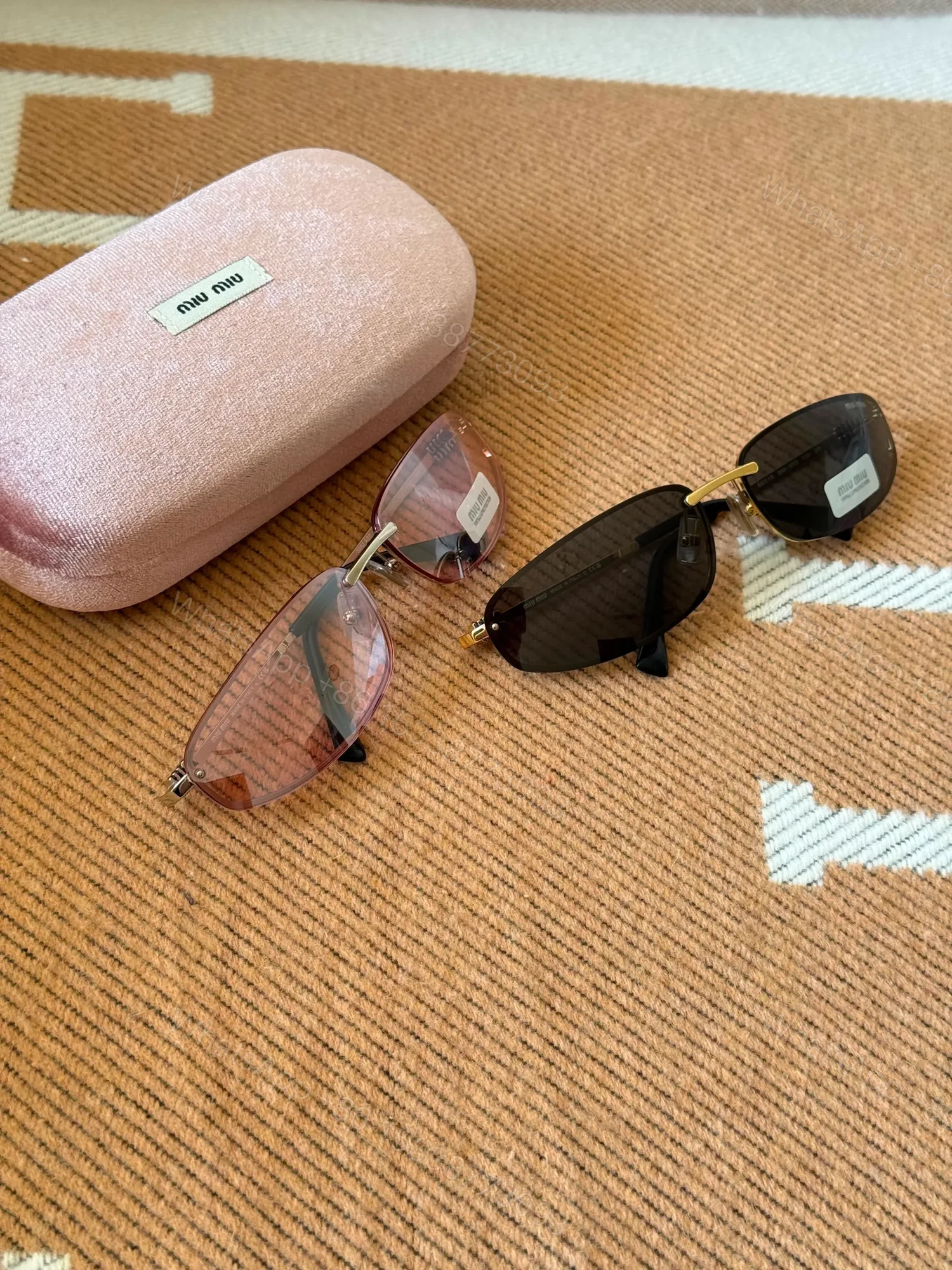 View 3 of Miu Miu Sunglasses Black