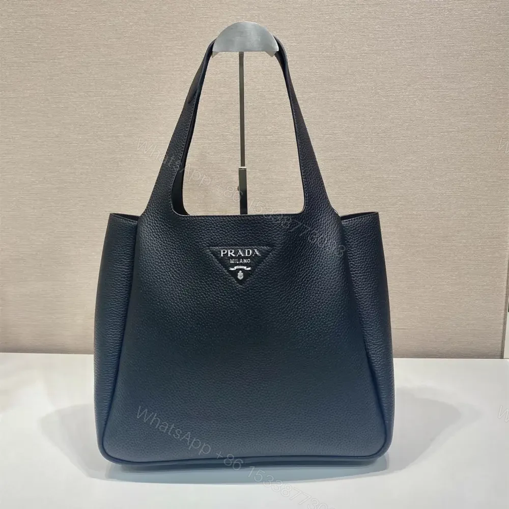 高仿Prada*Tote系列菜籃子1BG338大號黑色免檢版 — view 1