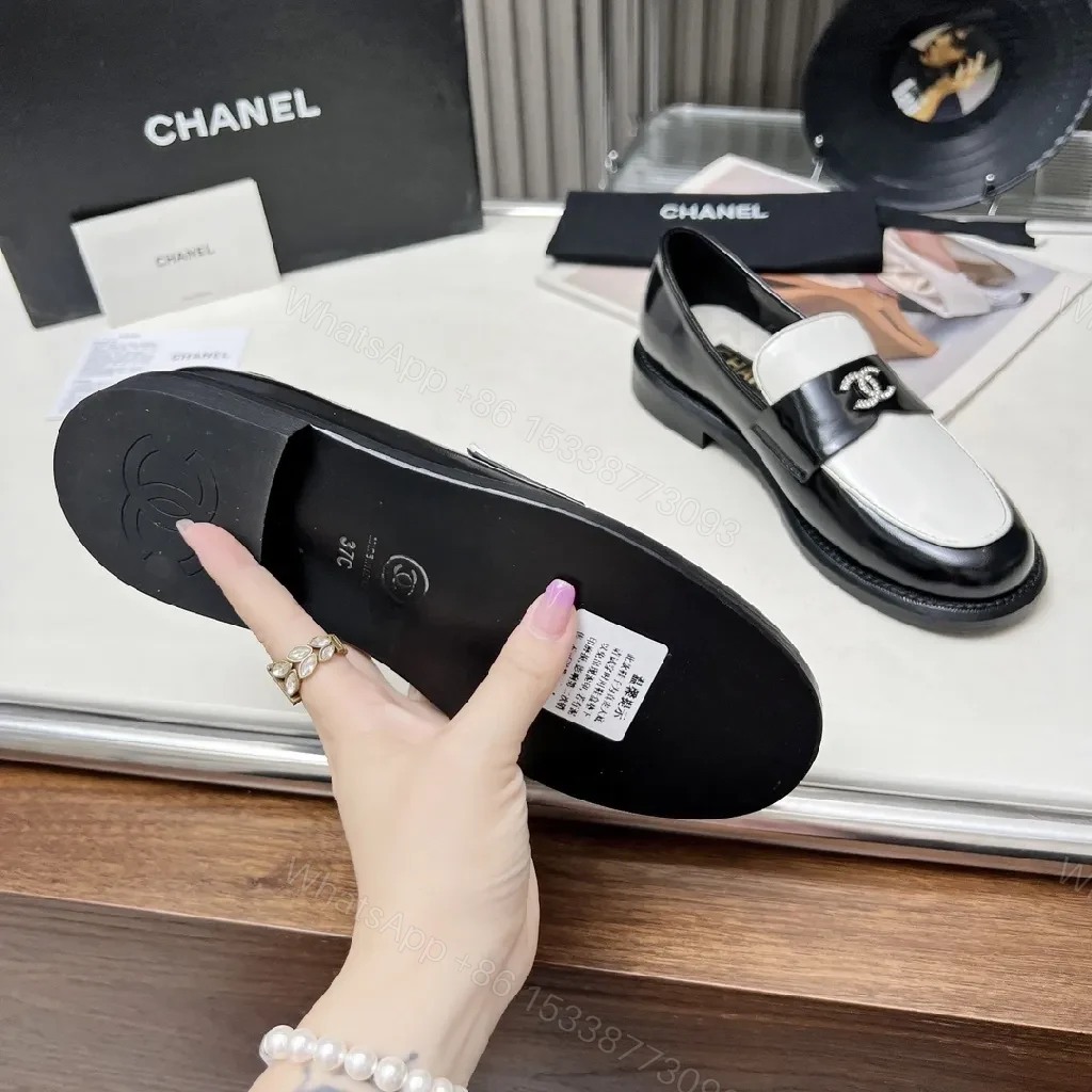 View 6 of Monochrome Patent Loafers: Sleek, Cushioned Comfort Shoes