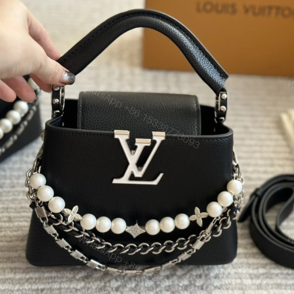 View 3 of Louis Vuitton Capucines Mini Bag Black 20Cm M11908