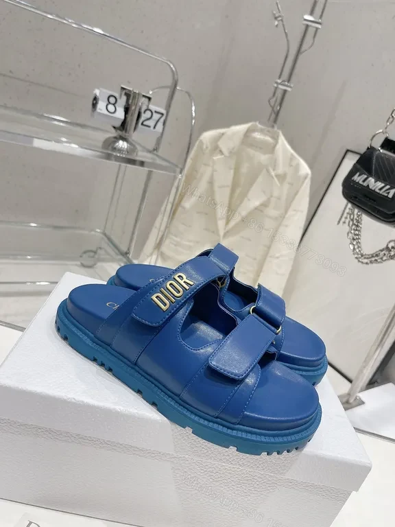 View 8 of Blue Dior-Inspired Sandals: Luxe Comfort & All-Day Support