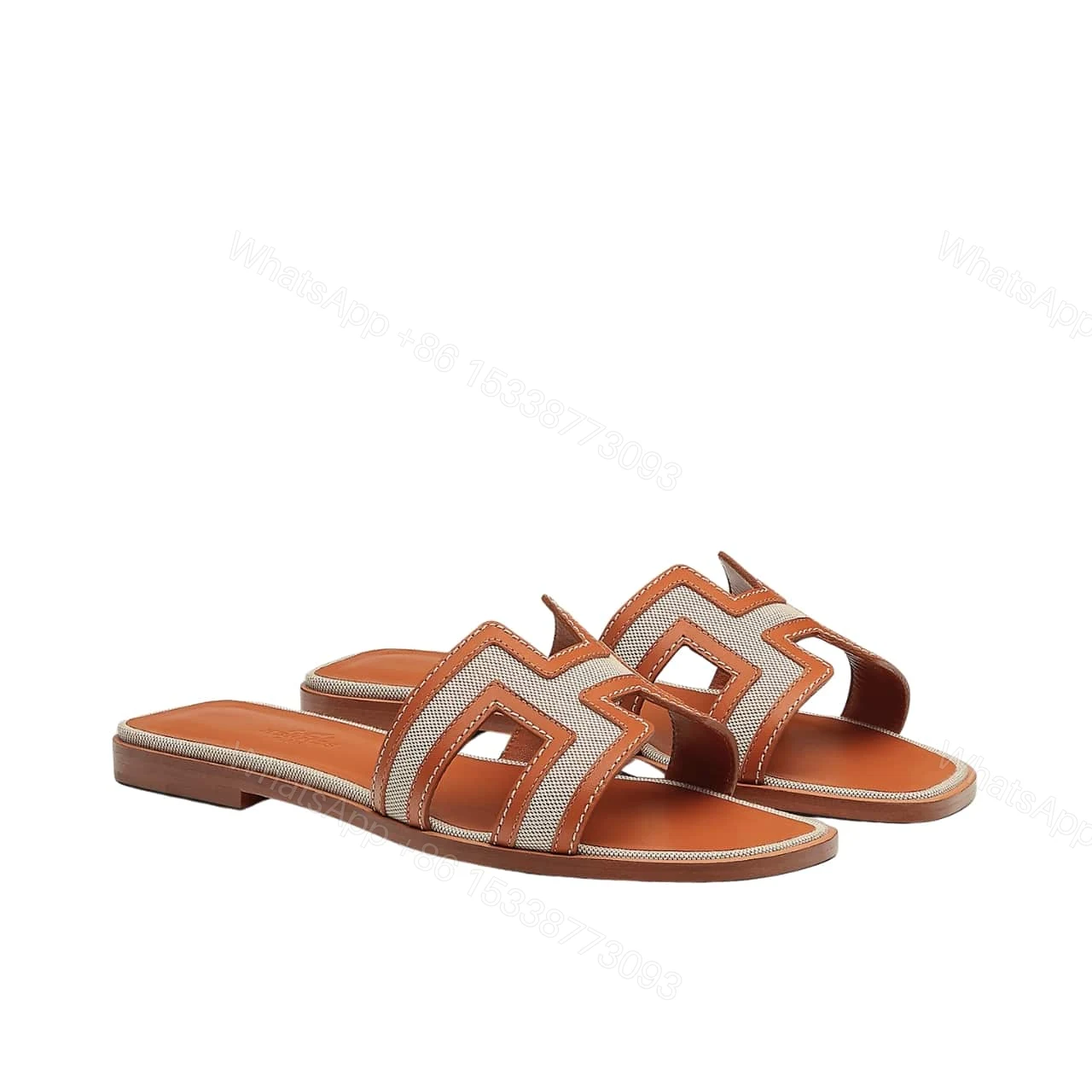 HERMES ORAN SANDAL GOLDEN BEIGE H221106Z 79360 — view 1