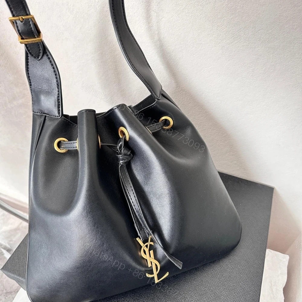 View 2 of Saint Laurent Paris VII Medium Flat Hobo Bag In Smooth Black 28Cm 697941AAAMD1000