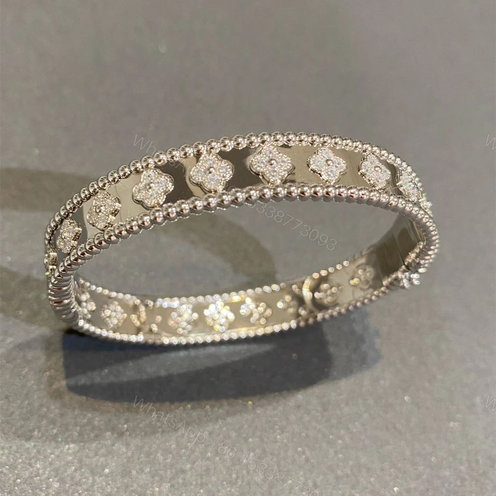 View 3 of 高仿首飾VanCleef&Arpels*RN9ES00萬花筒手鐲寬版白金款