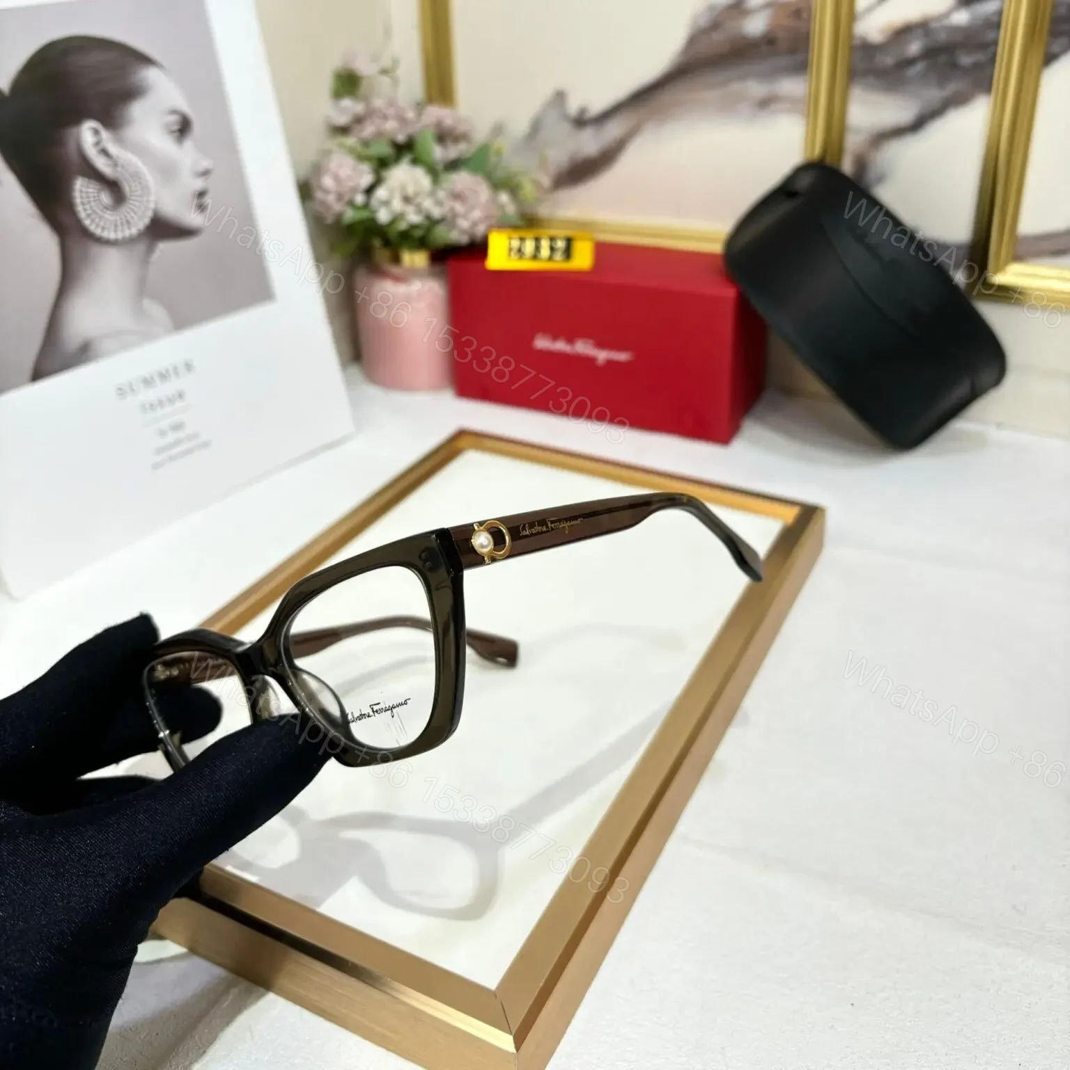 View 2 of Salvator Ferragamo Women Optical Frame C09E16-5 Black
