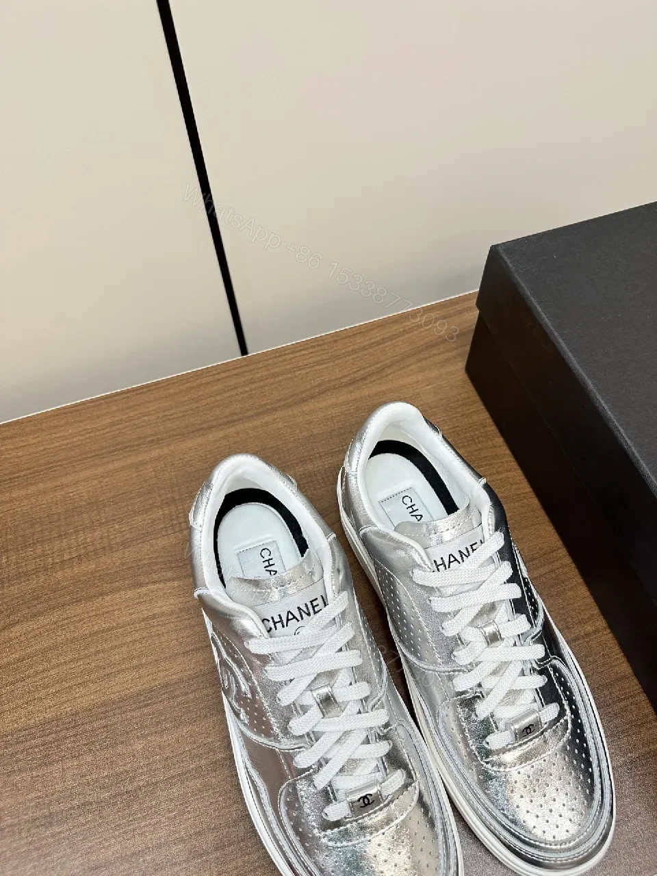View 4 of Shimmering Metallic Platform Sneaker: Luxe Street Style Sneaker