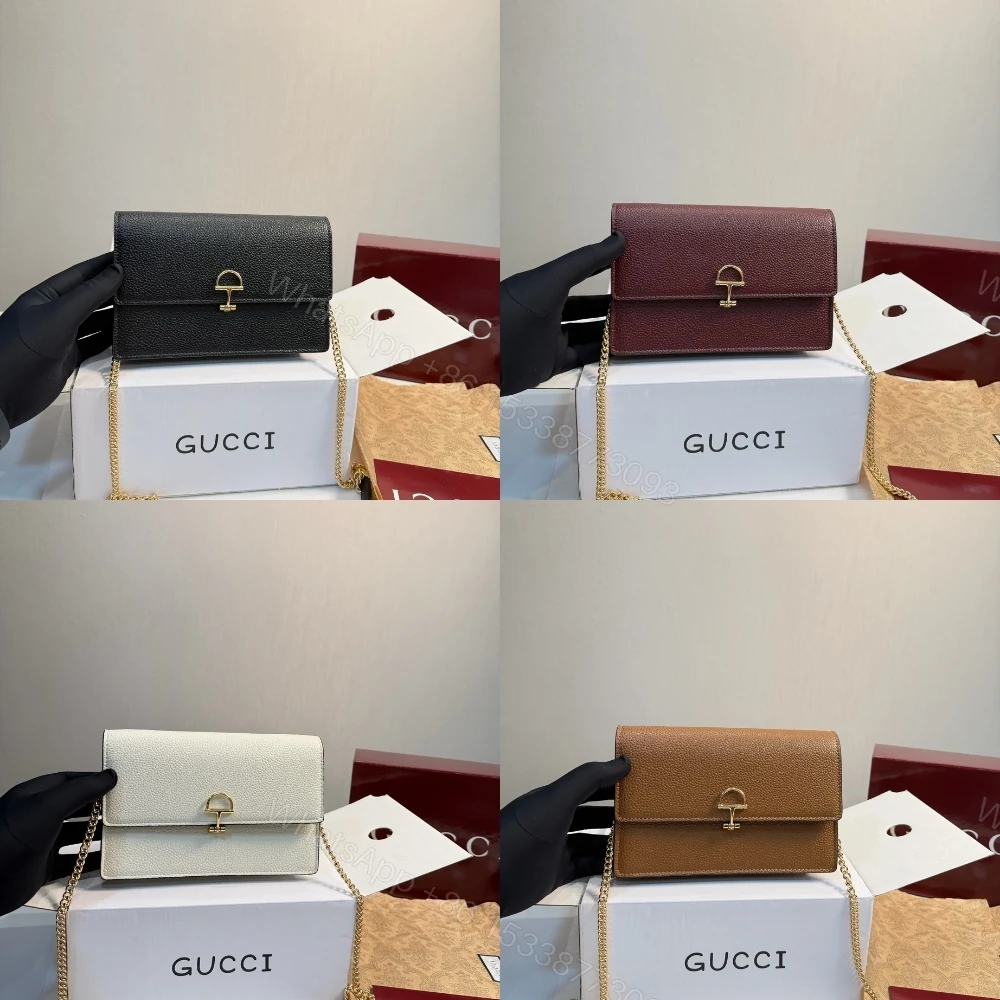 View 11 of Gucci Half Horsebit Wallet On Chain Black 20Cm