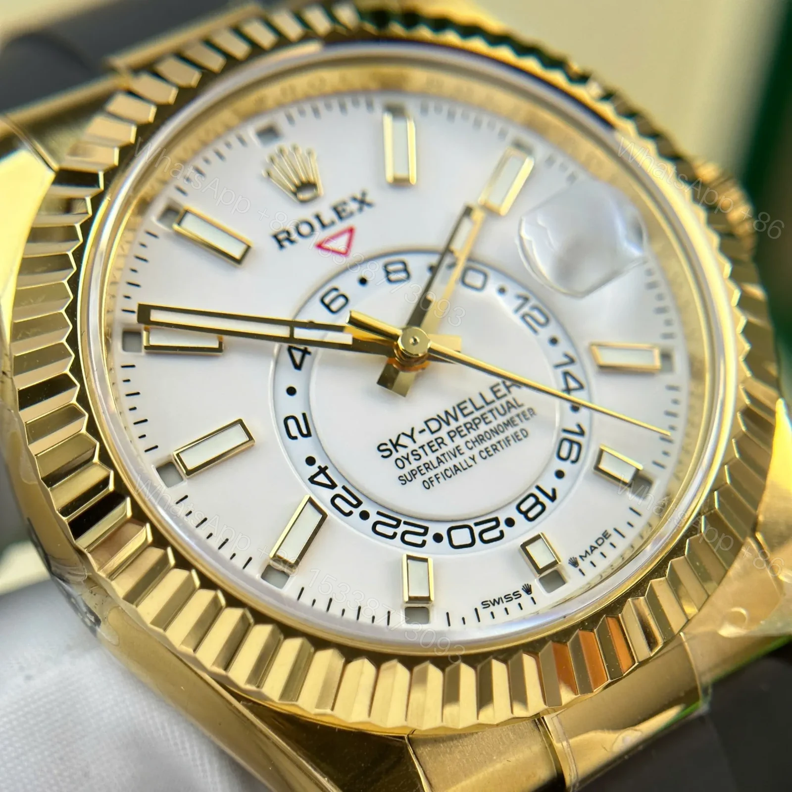 View 6 of Replica Rolex Sky-Dweller White Dial 326238
