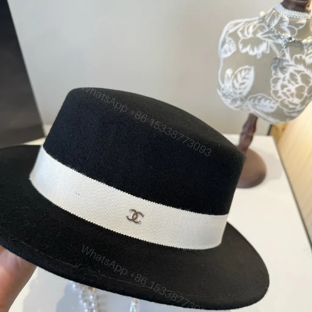 View 5 of Black Fedora + Crystal Necklace Set: Satin Band, Luxe Sparkle