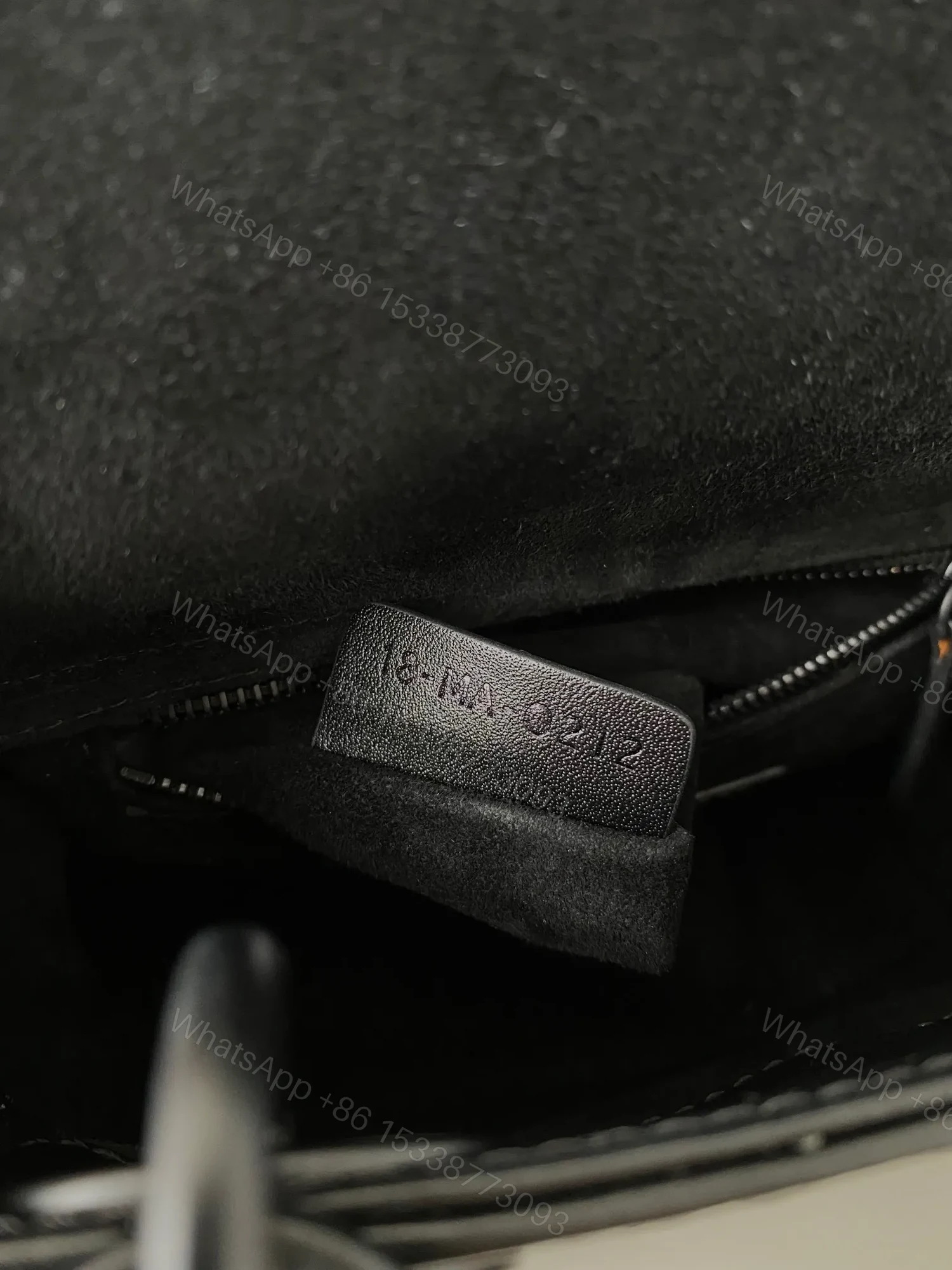 View 4 of Dior Lady Matte Black Diamond Pattern 17cm