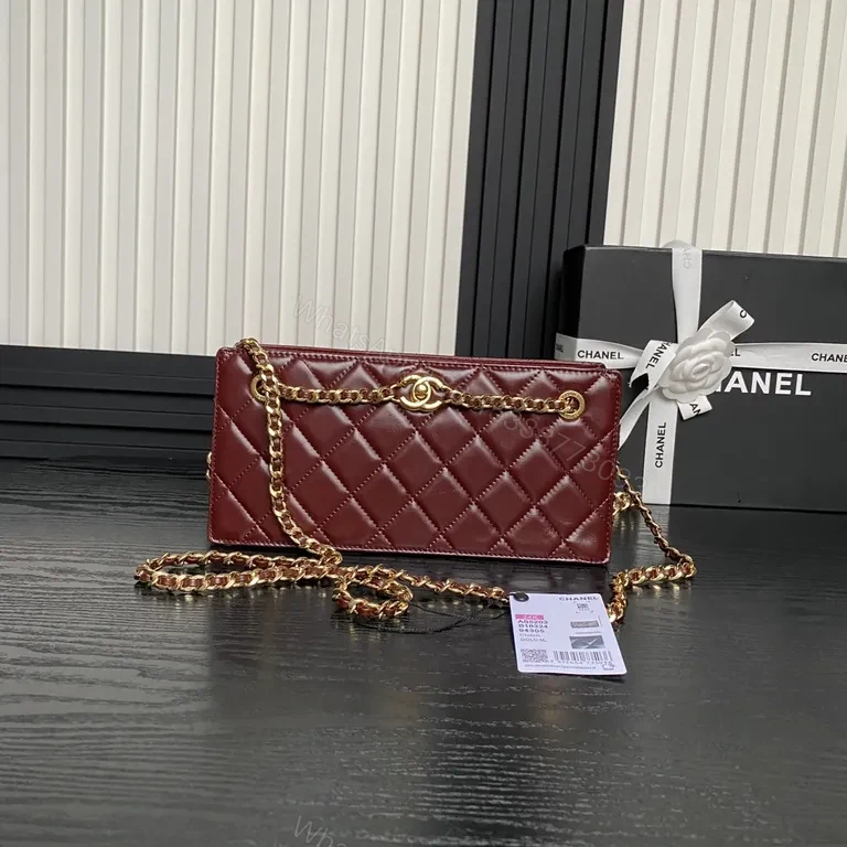 Chic Quilted Velvet Bag with Gold Chain Strap — Luxury Everyday — view 1