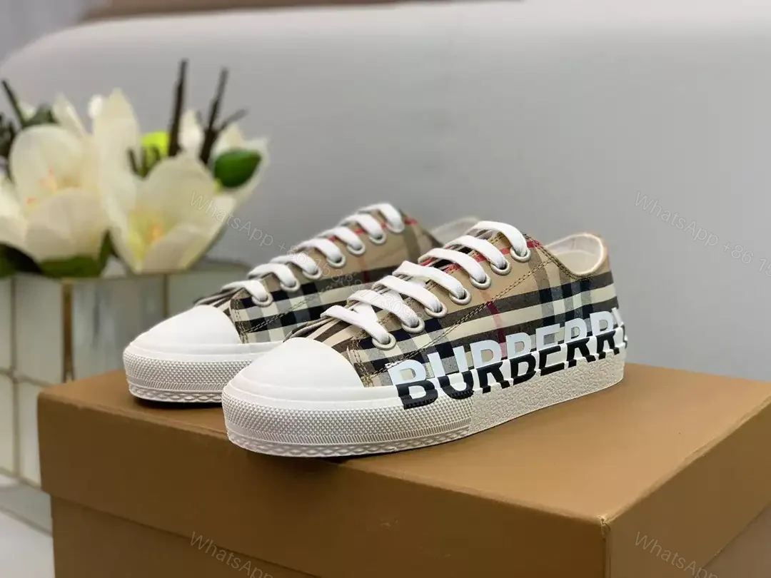 View 6 of BURBERRY CHECK COTTON SNEAKERS – BBR126