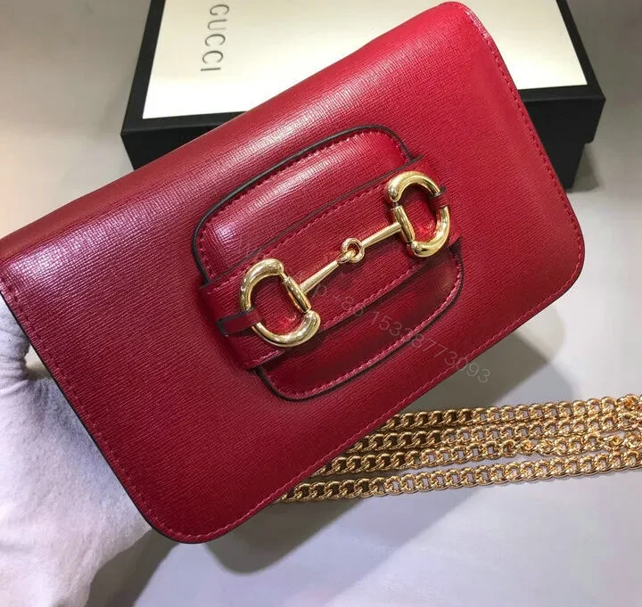 Gucci Red Horsebit 1955 Shoulder Bag Quality Knockoff FJ92RP — view 1