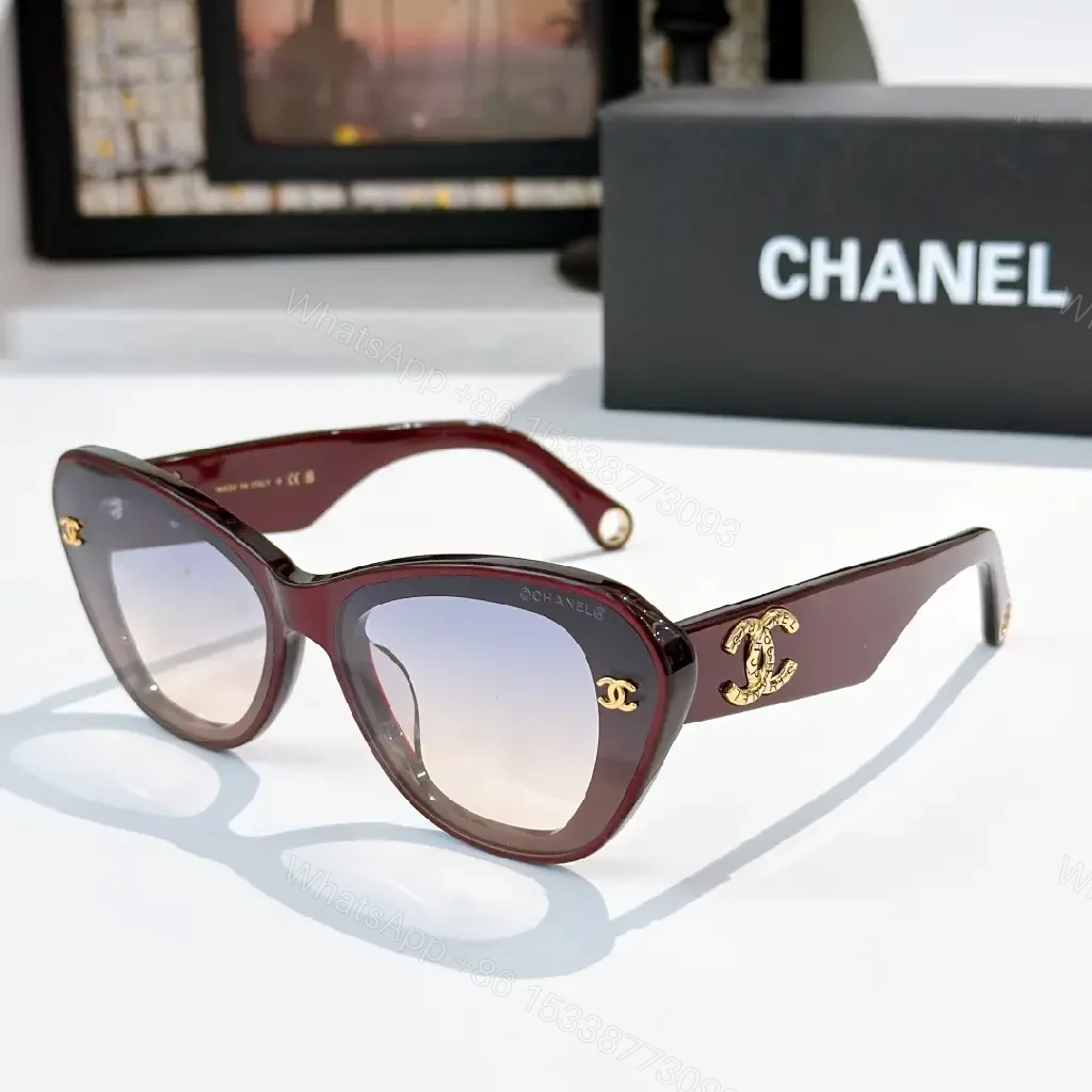 Gradient Cat-Eye Sunglasses, Burgundy Leather-Feel, Luxe Chic, UV Lens, Sunglasses — view 1