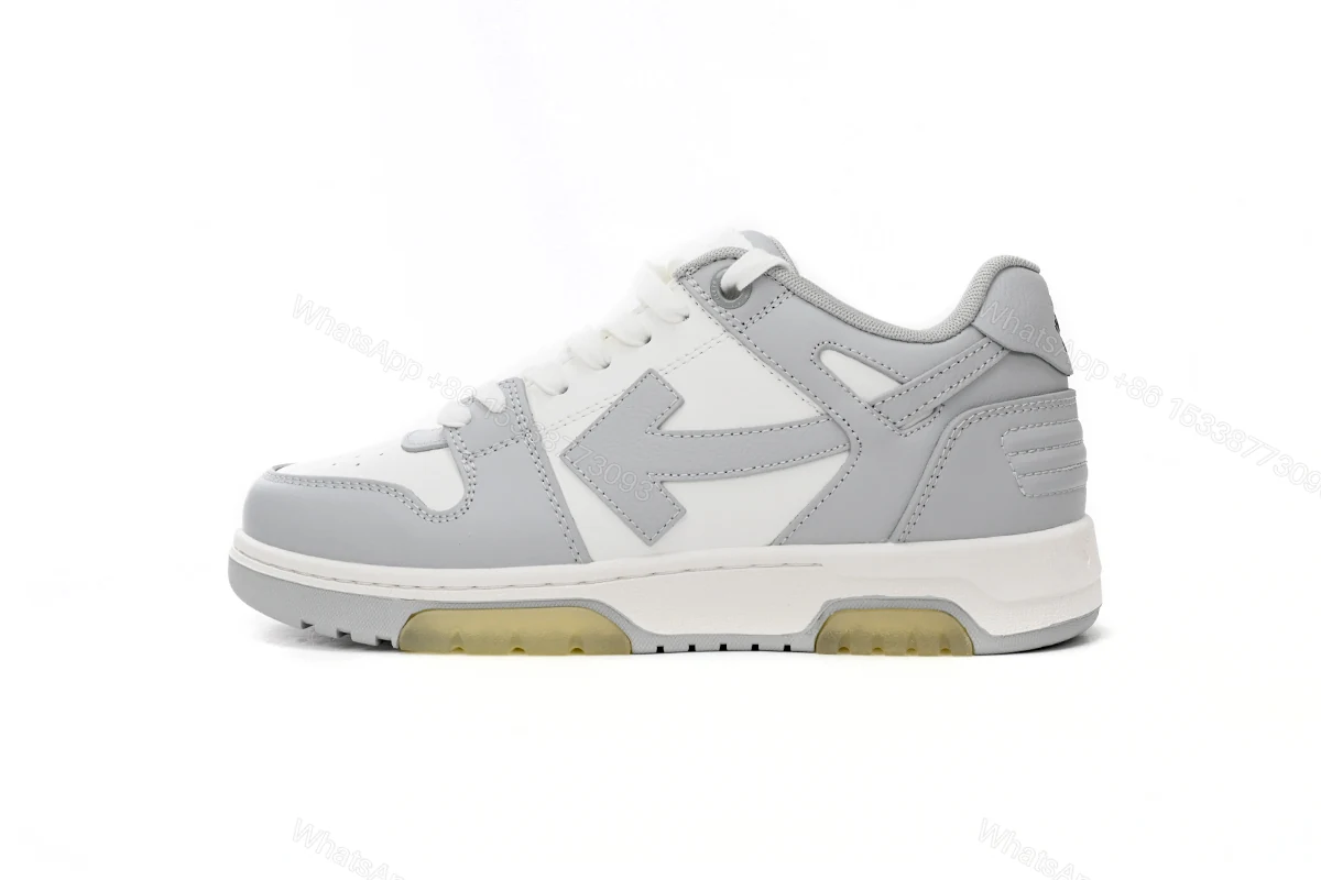 View 10 of OFF-WHITE Out Of Office "OOO" Low Tops Grey White OMIA189 C99LEA00 40901