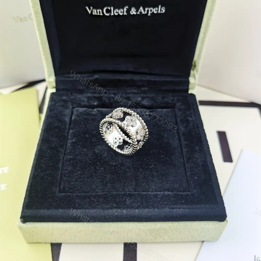 View 4 of 高仿首飾VanCleef&Arpels*RO9ND00鑲鑽萬花筒戒指白金中號