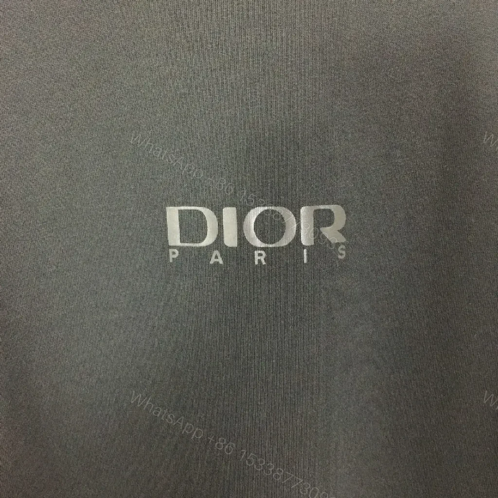 View 4 of Minimalist Black Tee Dress: Subtle Dior Branding, Versatile Style