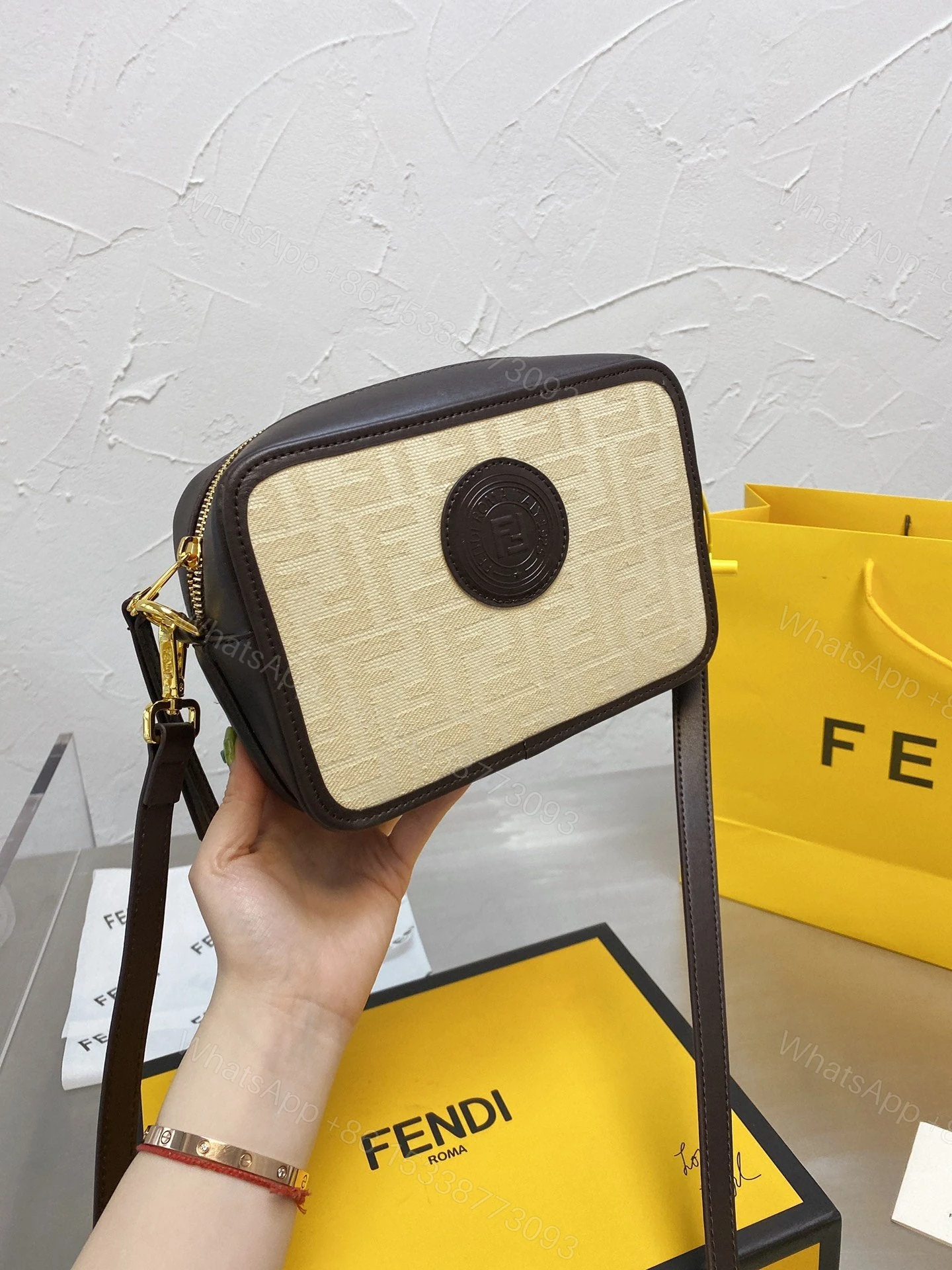 View 3 of Fendi Camera Case Monogram / Canvas