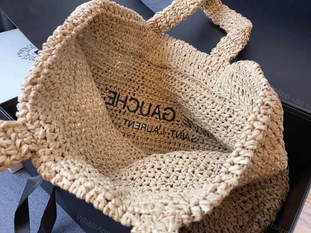 View 6 of Saint Laurent Rive Gauche Linen Tote Bag