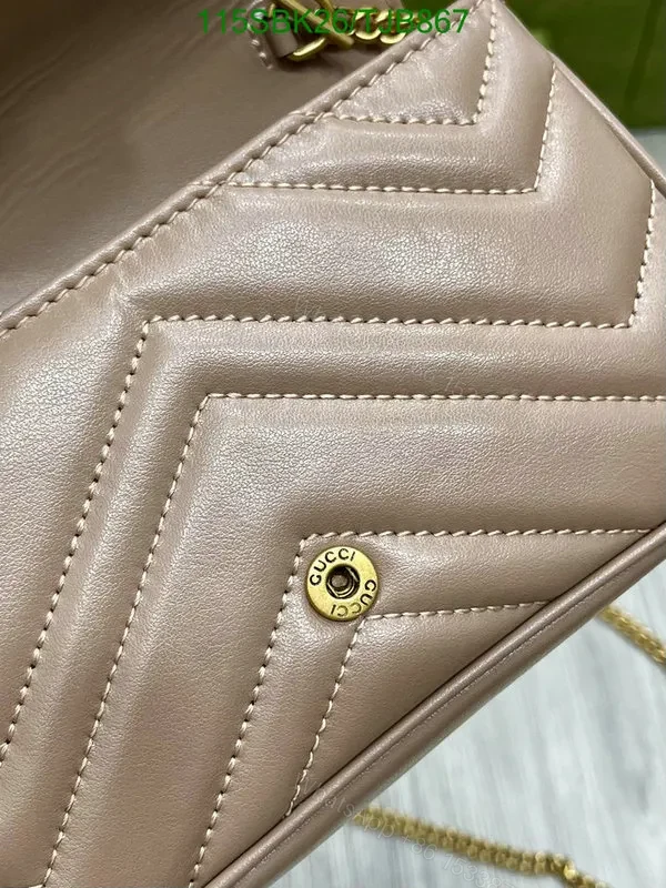 View 16 of Gucci Super Mini Bag in Beige Matelassé Chevron Leather 476433