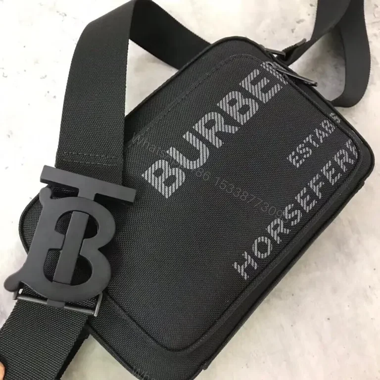 View 7 of Black Burberry Crossbody: Compact Luxury, All-Day Versatility