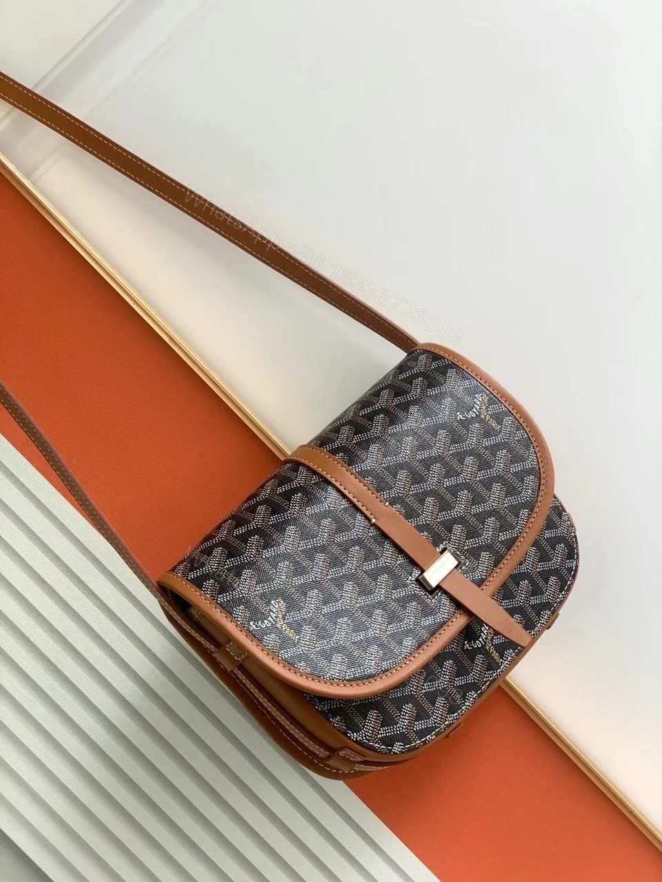 View 6 of Goyard Belvedere Shoulder Bag First Copy | 9x6 Inch Premium Replica Designer Bag