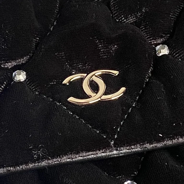 View 6 of Velvet Quilted Crossbody: Couture Chain, Evening Essential