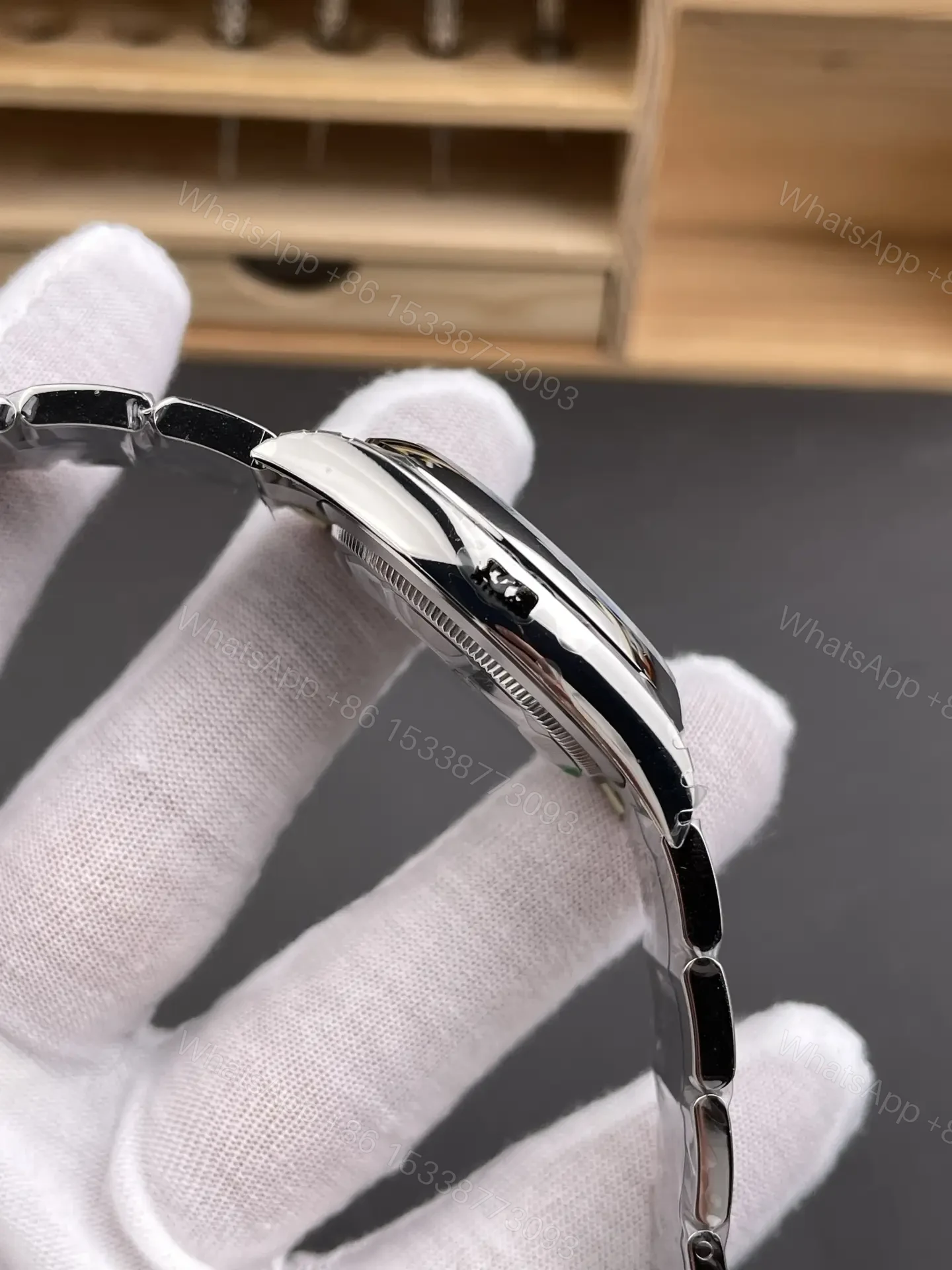 View 6 of Rolex Oyster Perpetual 36 Stainless Steel Pistachio 126000-0011