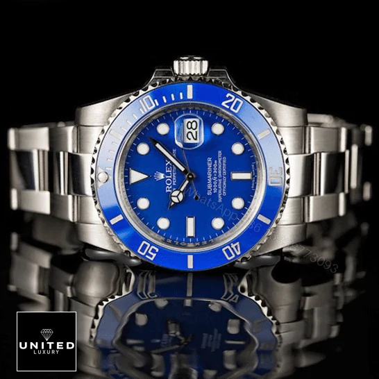 View 10 of Rolex Submariner 116619 Blue Dial Replica