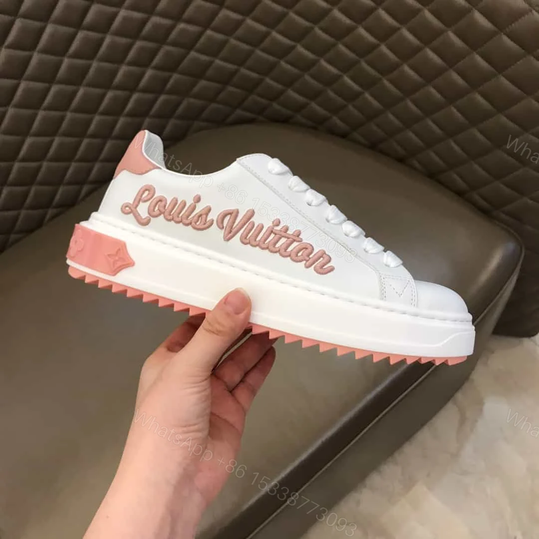 View 2 of LOUIS VUITTON WOMEN’S TIME OUT SNEAKER WHITE/PINK FOR WOMEN – LV31