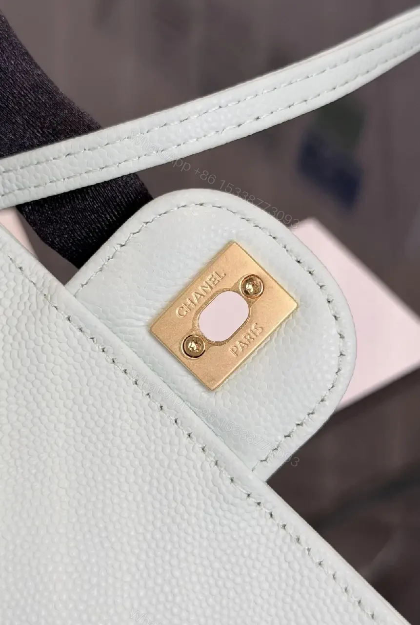 View 3 of Mint Textured Mini Bag with Gold Logo, Crossbody-Optional Luxury