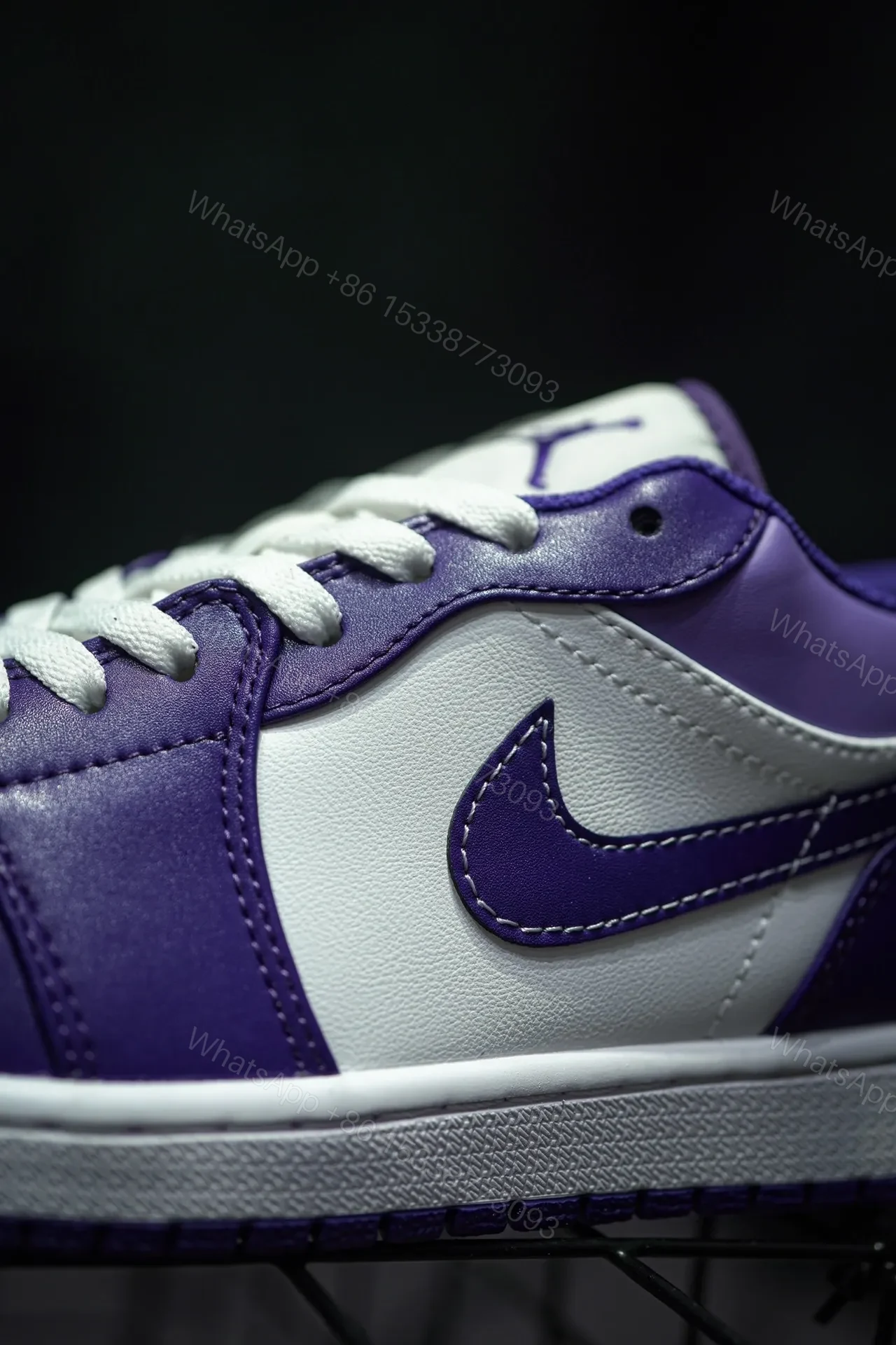 View 3 of Jordan 1 Low Sky J Purple Replica