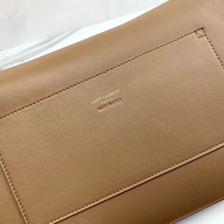View 2 of Gold-Tone Logo Crossbody Bag: Minimal Leather Luxury