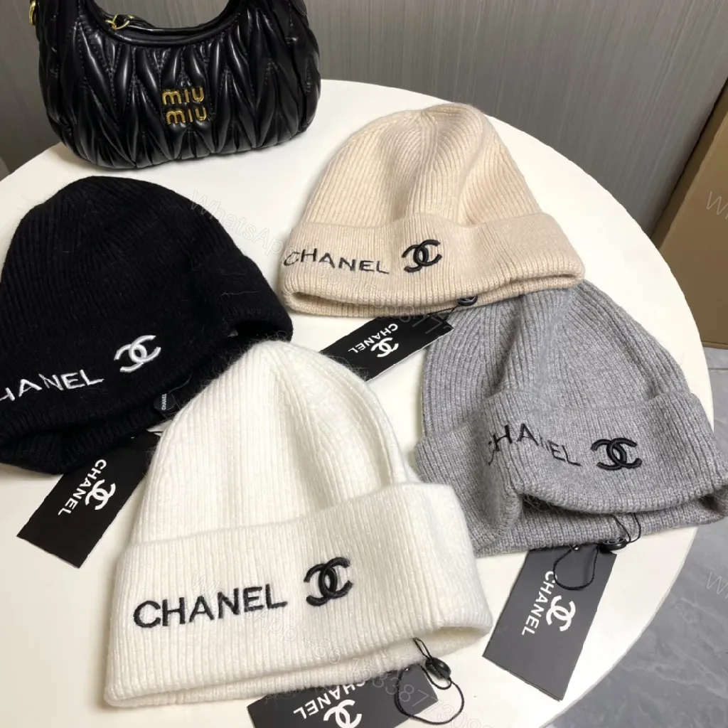 View 3 of White Knit Beanie, Premium Texture, Luxury Everyday Use