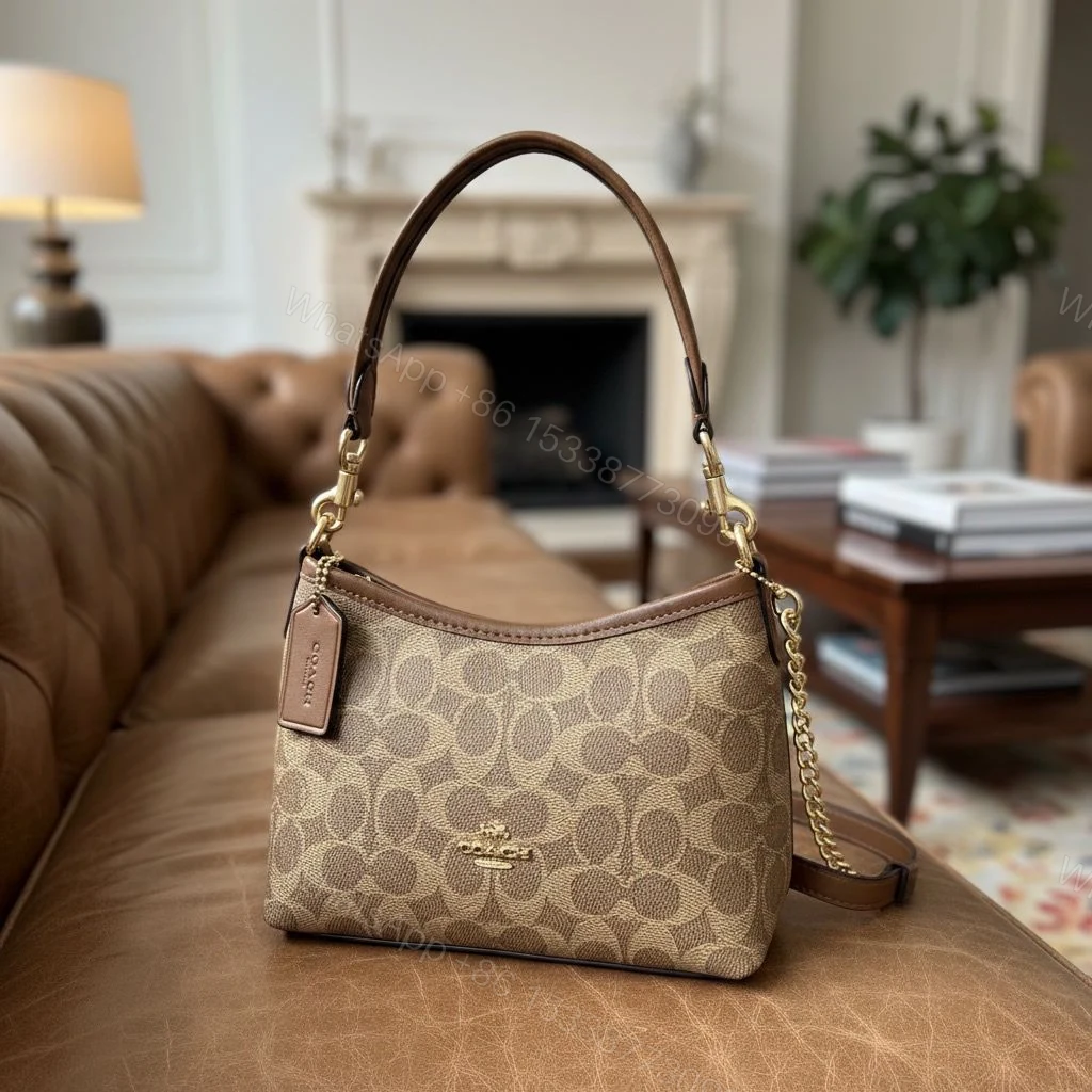 View 5 of First Copy Coach Laurel Shoulder Crossbody Hobo Bag