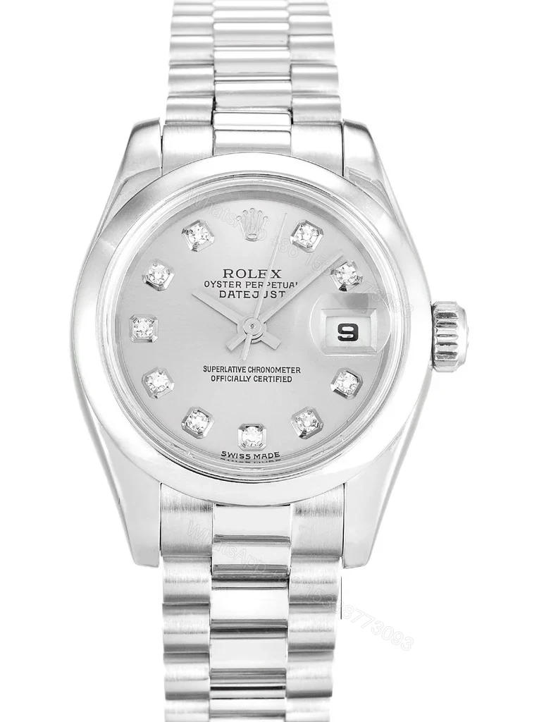 Replica Rolex Lady-Datejust Silver Dial 179166 26 mm — view 1