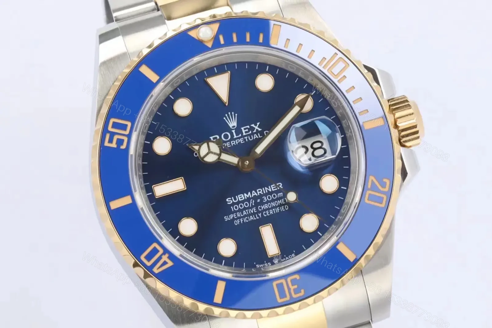 View 2 of Rolex Submariner Date 41 Stainless Steel Yellow Gold Blue Dial 126613LB-0002