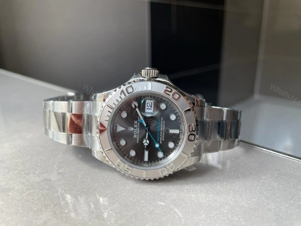 View 6 of VSF FACTORY 1:1 Rolex Yacht-Master 40mm 116622 904L SS Grey Dial Dots on SS Bracelet VS3135