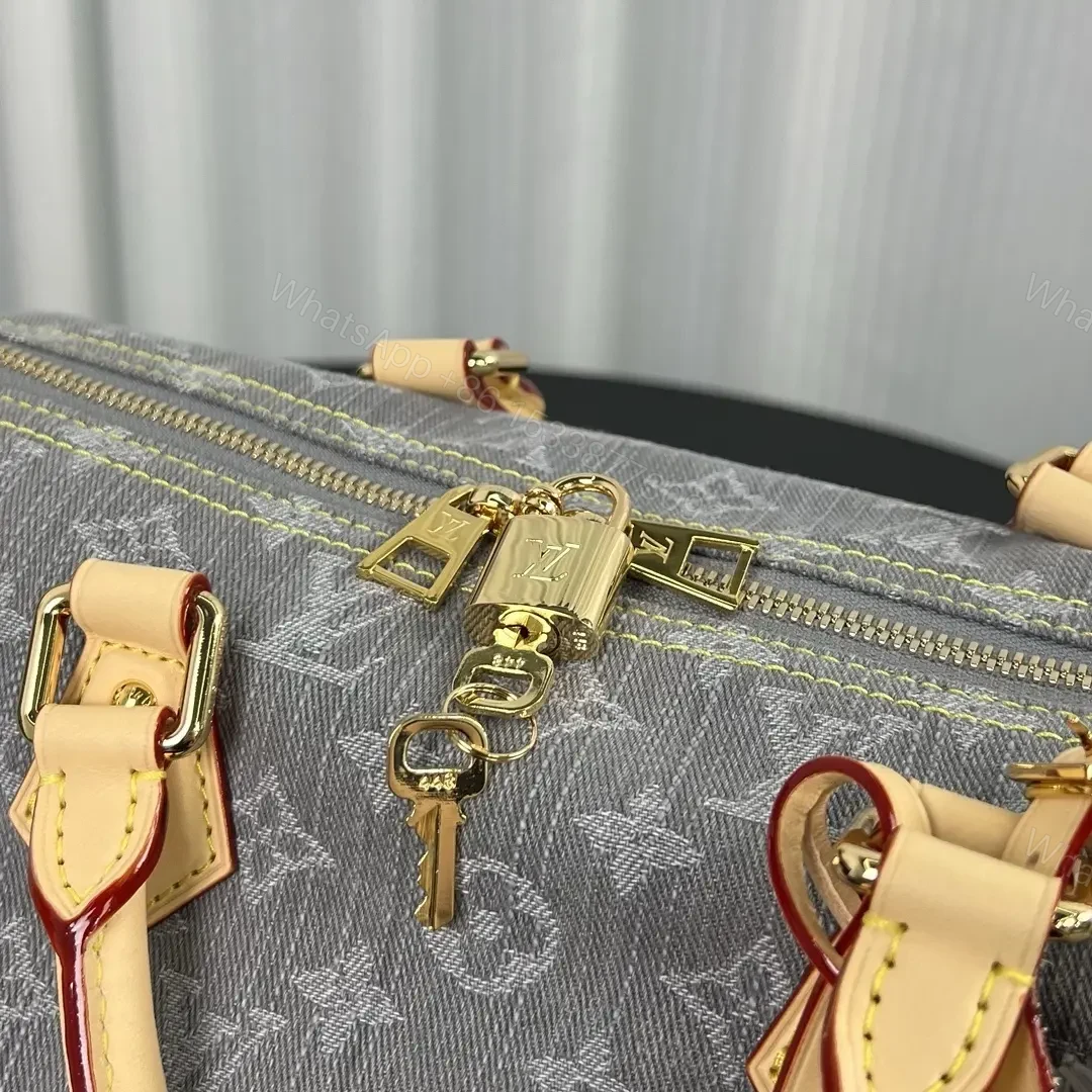View 5 of Louis Vuitton Speedy Soft 30 bag in Monogram Denim canva
