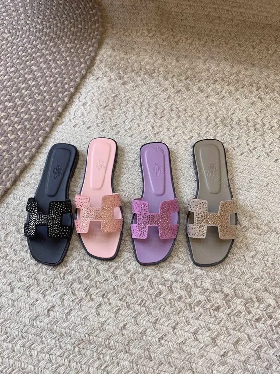 View 8 of HermÃ ̈s Oran H-Strap Sandals â€“ Calfskin Luxury, All-Day Comfort