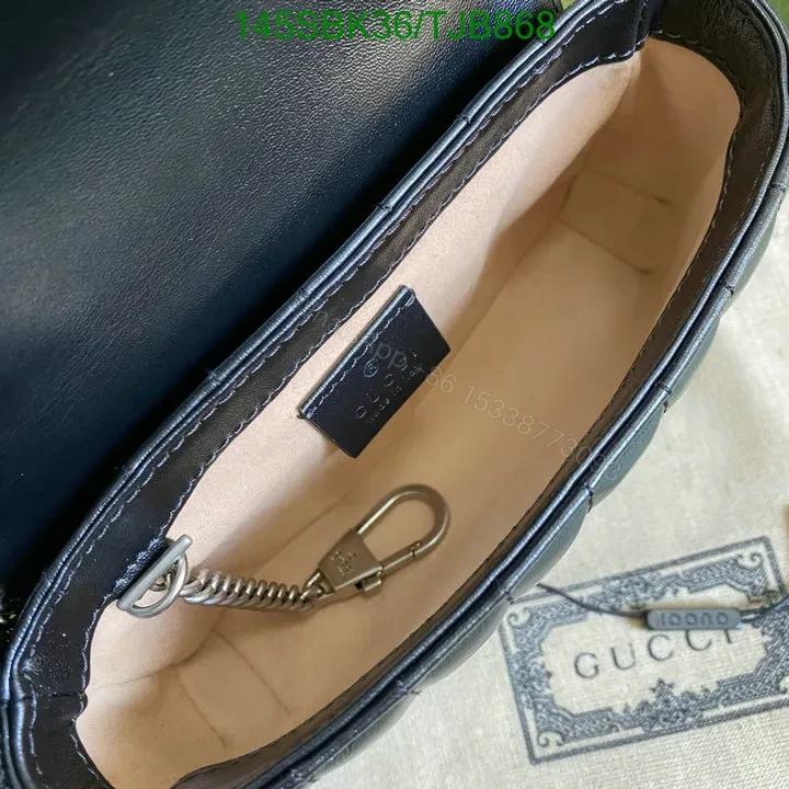 View 10 of Gucci Super Mini Bag in Blue Matelassé Chevron Leather with Silver-Toned Hardware 496474